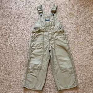 Oshkosh khaki overalls